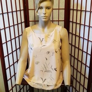 M sheer light pink double layer Rafael tank